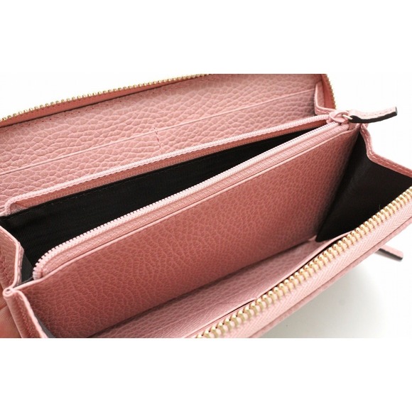 Gucci GG Canvas Zippy Wallet Leather Light Pink - Picture 4 of 9